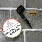 Peterson Navy Rolls 50g tin – Virginia and Perique coin cut pipe tobacco