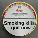 Peterson Navy Rolls 50g tin – Virginia and Perique coin cut pipe tobacco