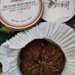 Peterson Navy Rolls 50g tin – Virginia and Perique coin cut pipe tobacco