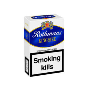 Pack of Rothmans Blue 20s cigarettes available for UK delivery