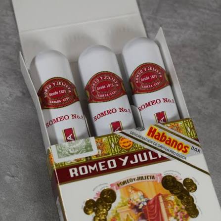 Romeo y Julieta No 2 Tubos pack of 3 Cuban cigars