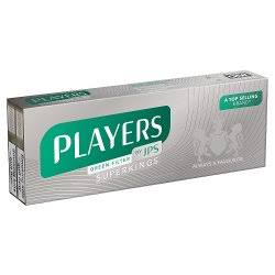 Players Green Superkings 20 pack cigarettes UK duty paid