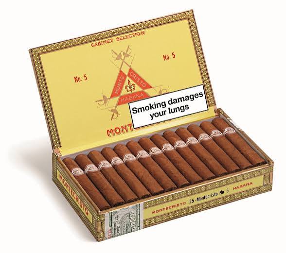 Montecristo No. 5 Pack of 5 Cuban cigars UK