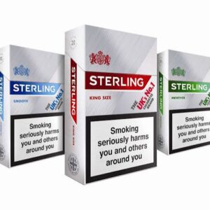 Sterling Superkings Green 20 Pack Cigarettes UK Duty Paid
